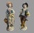 Mid 20th Century Antique Sitzendorf German Porcelain Figurines Pair Fruit Sellers 20” Large For Sale - Image 5 of 12