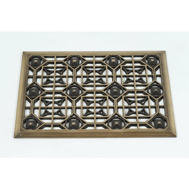 Metal Historical Arts and Casting Bronze Grille For Sale - Image 7 of 7