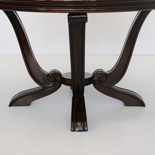 1930s French Art Deco Round Coffee Cocktail Table For Sale In New York - Image 6 of 8