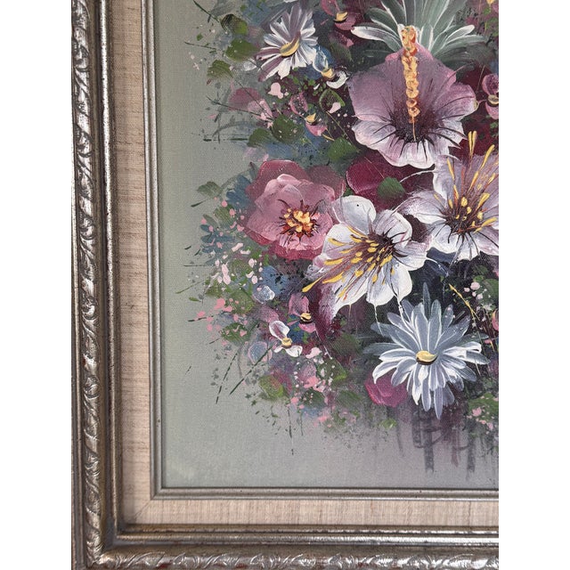 1980s 1980’s Decorative Arts Studio Framed Oil Painting For Sale - Image 5 of 12