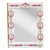 Mangani Italy Magenta and White Porcelain Frame For Sale
