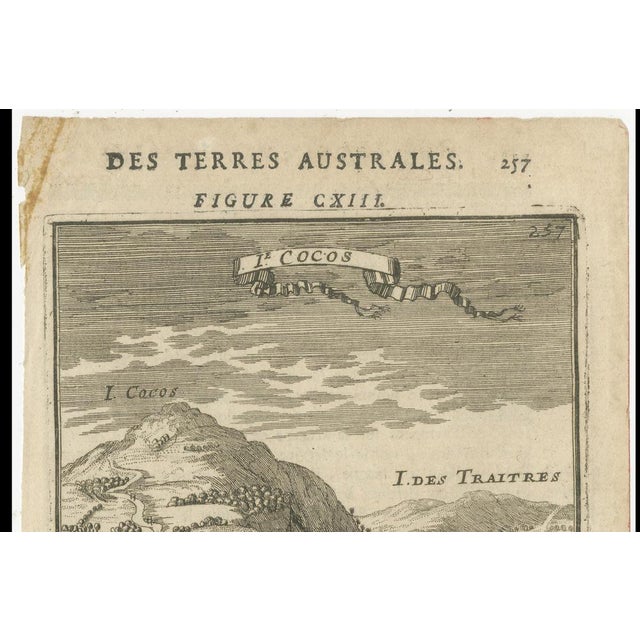 Gold Antique Engraving Cocos Island, 1683 For Sale - Image 8 of 10