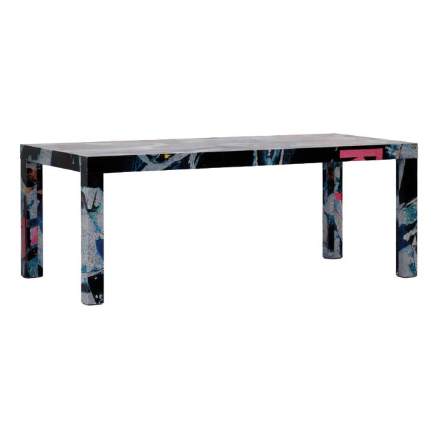 Table by Mimmo Rotella and Marco Ferreri, 2000s For Sale
