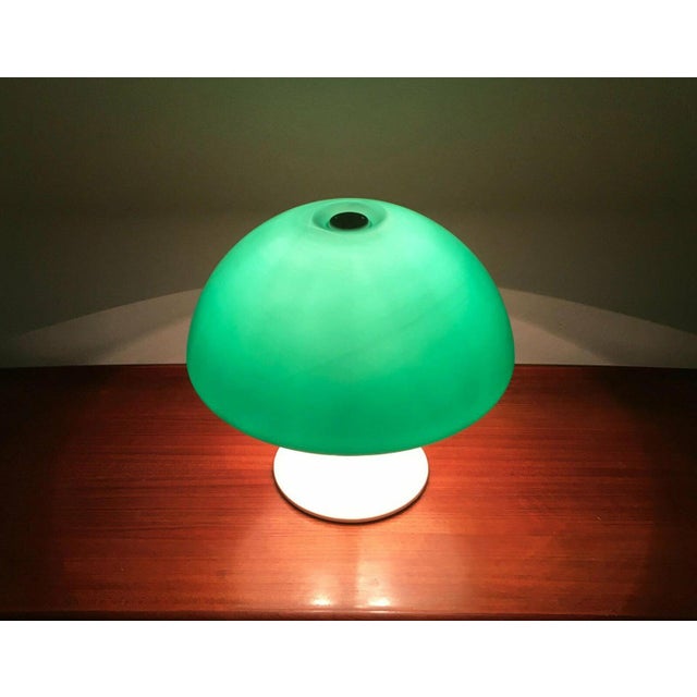 Mid-Century Space Age Italian Green Early Model Toledo Table Lamp by Luigi Massoni for Guzzini, 1960s For Sale - Image 15 of 18