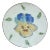 French Majolica Pansy Plate Circa 1880 For Sale