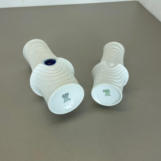 Op Art Porcelain Vases by Royal Bavaria KPM, Germany, 1970s, Set of 2 For Sale - Image 16 of 18