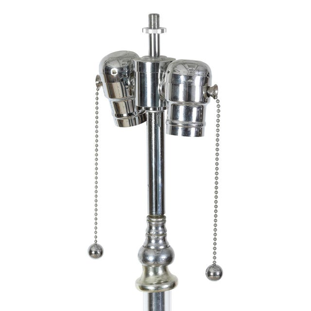 Transitional Vintage Single Hansen Chrome Standing Lamp For Sale - Image 3 of 3