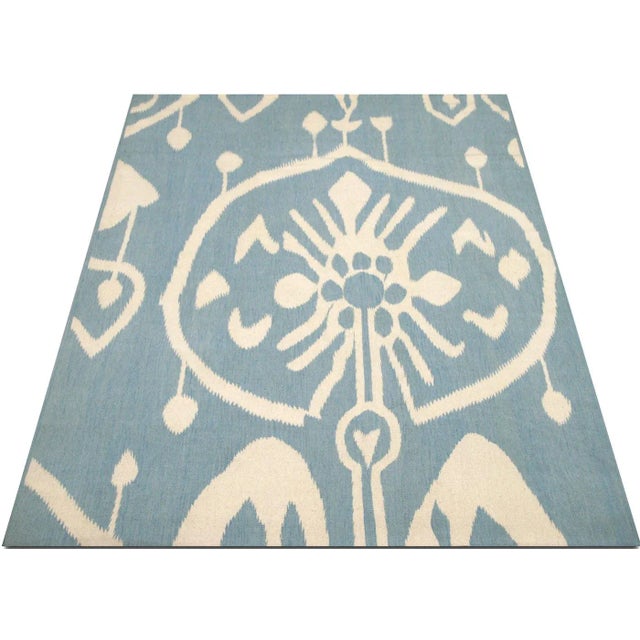 Contemporary Ikat Design Kilim For Sale - Image 4 of 5