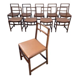 Mid-Century Modern Dining Chairs by Renato Venturi for MIM Roma - Set of 10 For Sale