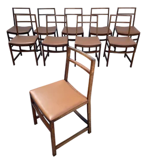 Mid-Century Modern Dining Chairs by Renato Venturi for MIM Roma - Set of 10