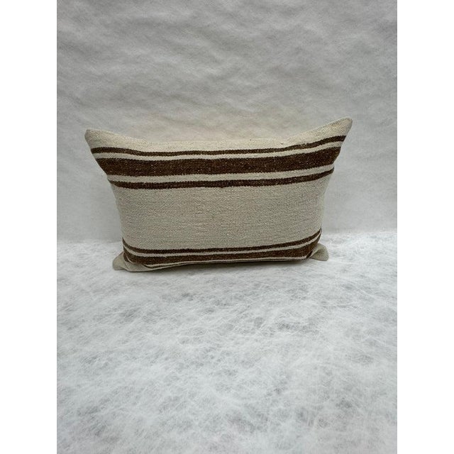 Turkish Hemp Pillow Cushion Natural Beige Brown Pillow Cushion Cover 16" x 24" #30105 Enhance your home decor with our...