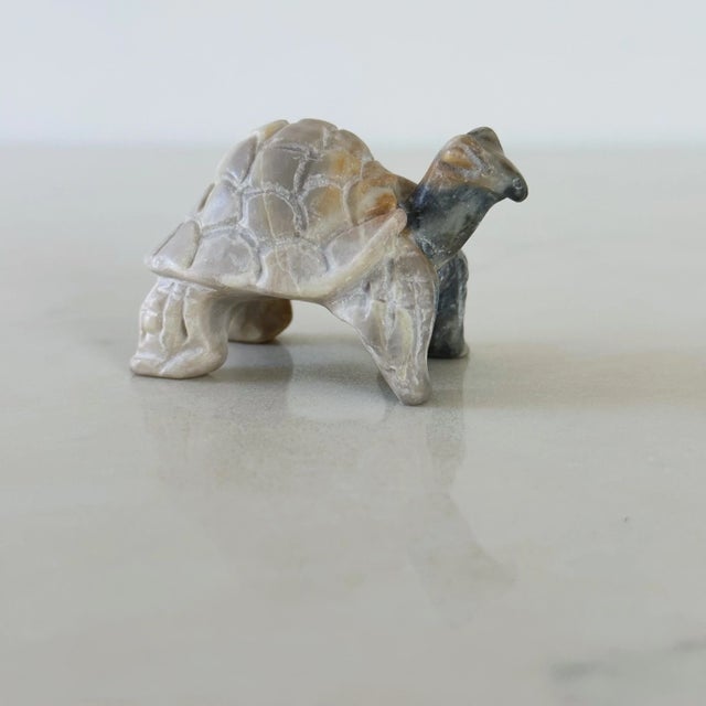 Mid 20th Century Mid-Century Hand Carved African Tortoise of Stone For Sale - Image 5 of 7