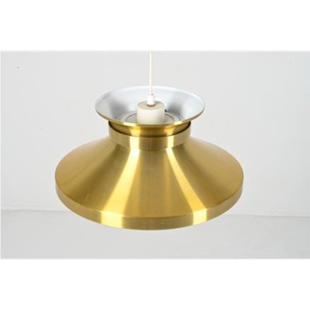 Carl Thore 1970s Brass Pendant Lamp by Carl Thorne For Sale - Image 4 of 7