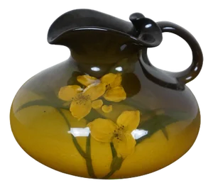 Antique 1902 Rookwood Carrie Steinle 461 Floral Creamer Pitcher Jug