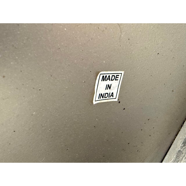 Arhaus Industrial Modern Round Metal Adjustable Weston Crank End Table For Sale - Image 11 of 12