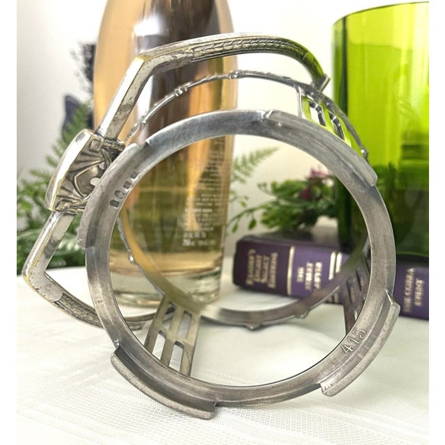 Art Deco Wurttembergische Wine Chiller Vintage Green Glass Ice Bucket For Sale In Phoenix - Image 6 of 11