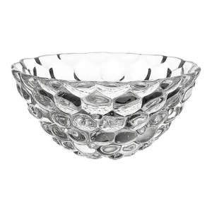 Orrefors Crystal Bowl 7.5” in Raspberry Pattern