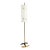 Angelo Lelii Opaline Glass Floor Lamp, Italy 1950 For Sale
