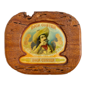 Tobacciana Americana Folk Art Dick Custer Cigars With Cowboy Bandit