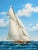 Nautical Schooner Yacht Sailboat Marine Oil Painting on Stretched Canvas, by Thomas For Sale - Image 3 of 5