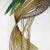 Hollywood Regency Brass Wall Sculpture Silver Heron Bird by Curtis Jere for Artisan House, 1987 For Sale - Image 4 of 8