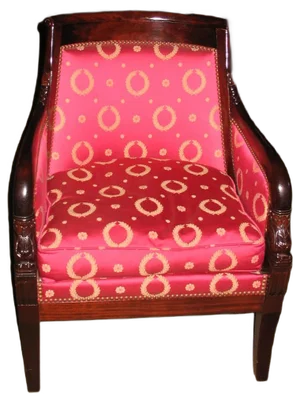 Vintage Mahogany Armchairs, Set of 4