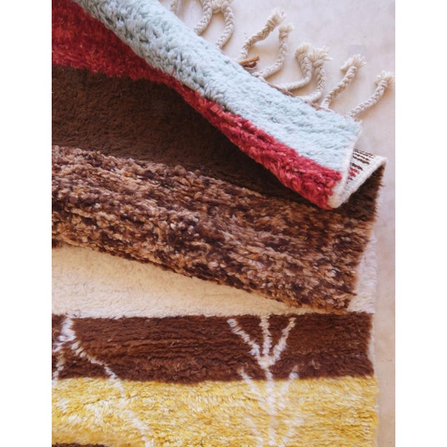 2020s Authentic Tribal Moroccan Wool Rug - 9.7 X 7.1 Ft For Sale - Image 5 of 8