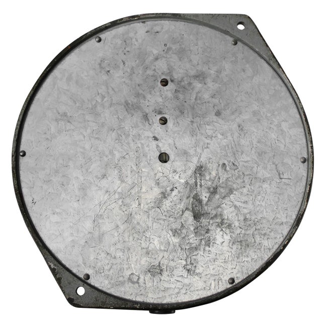 Industrial French Cast Iron and Clear Striped Holophane Glass Sconce from Mapelec For Sale - Image 5 of 6