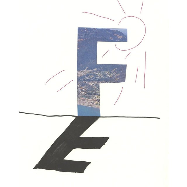 David Hockney, F from Hockneys Alphabet, Lithograph For Sale