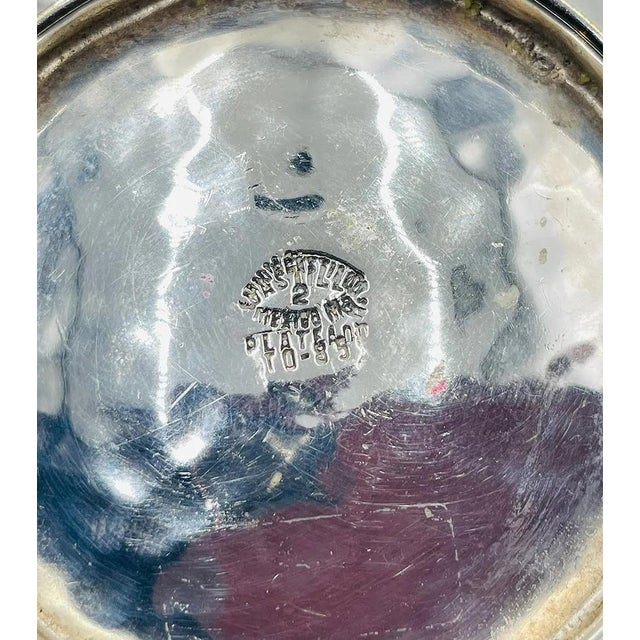 1980s Pair of Silver-Plated Candle Holders by Emilia Castillo, Mexican Modernism For Sale - Image 13 of 13