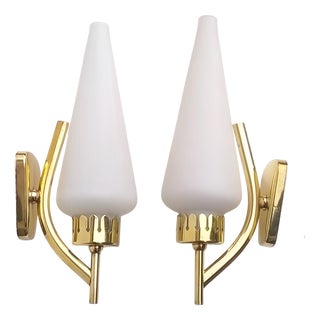 Wall Lights by Angelo Lelli for Arredoluce, 1940s, Set of 2 For Sale
