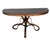 Rare late Victorian polished oak scrolling occasional table by Thonet features a distinctive three scrolling legs richly...