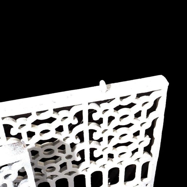 Pair of Antique Cast Iron Grates C1900 For Sale - Image 6 of 7