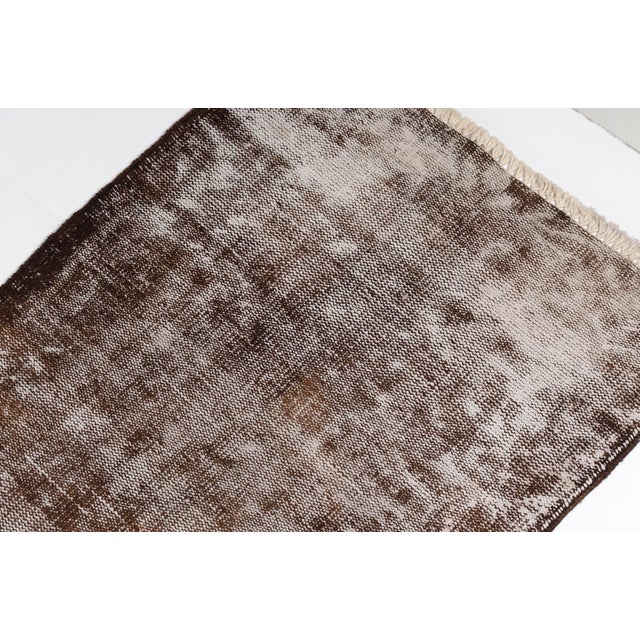 Brown Vintage Hallway Runner For Sale - Image 10 of 10