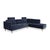 Modern Fabric Osaka Corner Sofa in Blue with Headrests Manual Function from BoConcept For Sale - Image 3 of 16