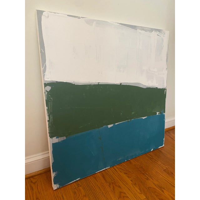 2020s Sarah Trundle, Contemporary Abstract Landscape Painting, "Lakeside" For Sale - Image 5 of 7