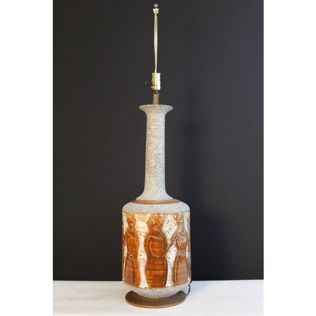 Mid 20Th Century Aldo Londi Influence Table Lamp For Sale In Miami - Image 6 of 17