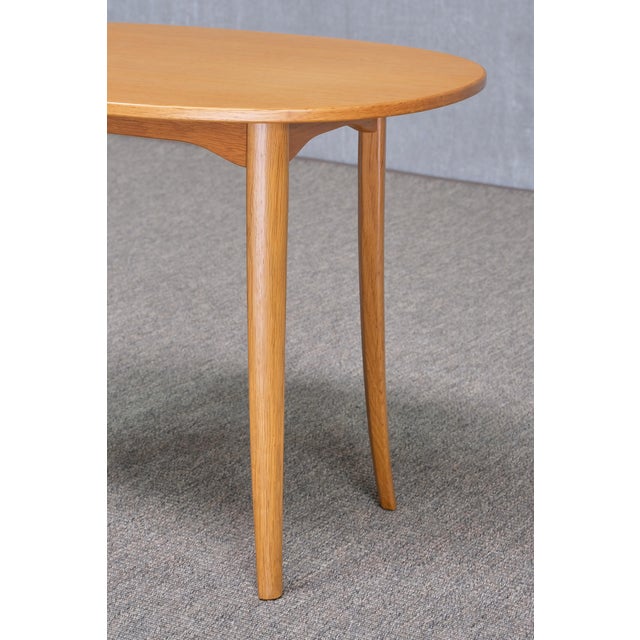 Ovalen Side Tables in Oak by Carl Malmsten for Carl Löfving, Sweden, 1960s, Set of 2 For Sale - Image 9 of 13