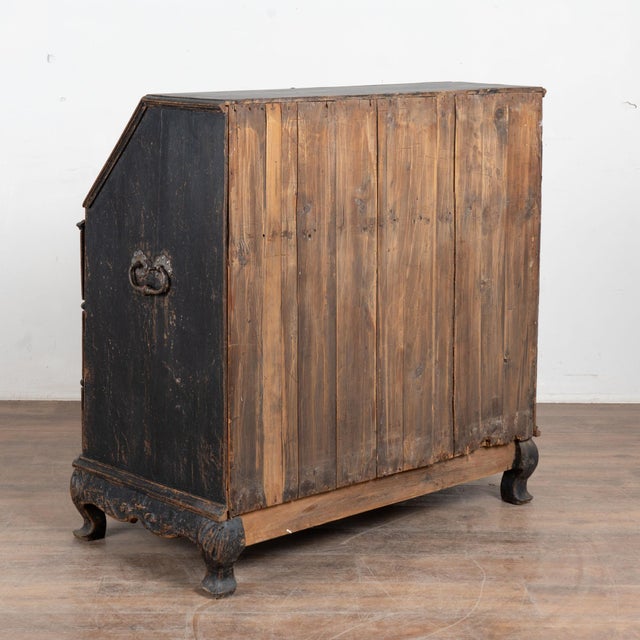 Late 18th Century Danish Black Oak Secretary Bureau For Sale - Image 15 of 15