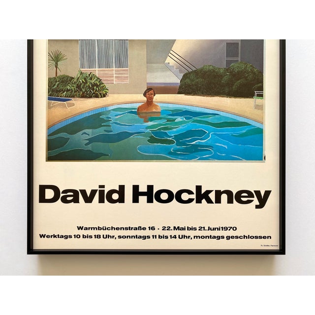 David Hockney Vintage 1970 Mid Century Modern Lithograph