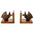 Wooden Bookends with Fish Decoration, France, 1960s, Set of 2 For Sale - Image 10 of 10