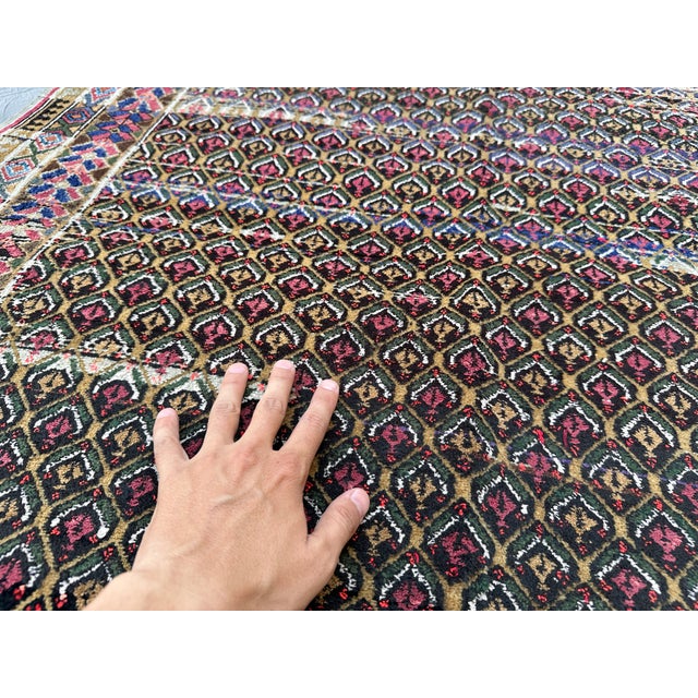 Camel Vintage Baluch Mina Khani Camel Ground Tribal Rug - 6'10" X 5'0" For Sale - Image 8 of 12