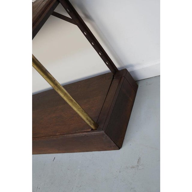 Large Oak and Iron Shelving Unit / Store Display by Theodore Scherf, France 1890s For Sale - Image 15 of 18