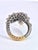1980s 1980s Snake Ring Silver and Gold Diamond Studded For Sale - Image 5 of 11