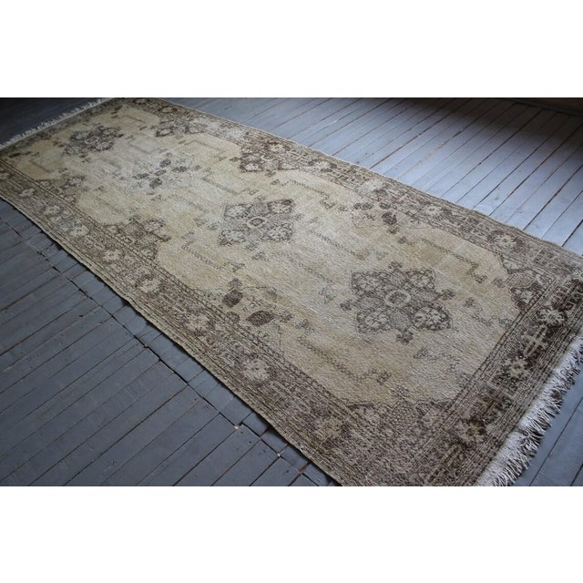 Mid-Century Modern 1960s Anatolian Rug Runner - 61"x152" For Sale - Image 3 of 10