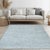 Textile 2x4 Trendy Dahlia Beige Solid Geometric Modern Handmade Small Wool Carpet Rug For Sale - Image 7 of 8