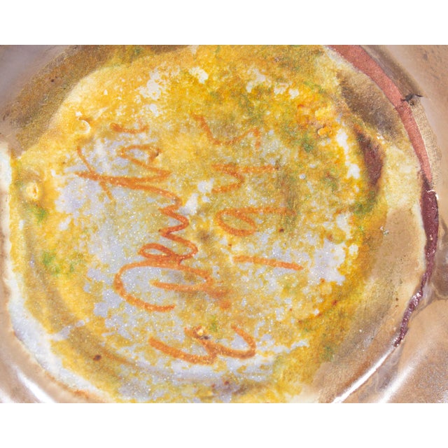 Ceramic Eugene Deutsch Signed 1945 Studio Pottery Vessel For Sale - Image 7 of 7