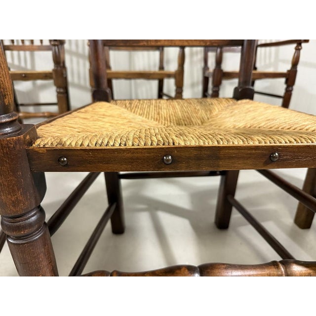 Lancashire Dining Armchairs, 1890s, Set of 6 For Sale - Image 13 of 18