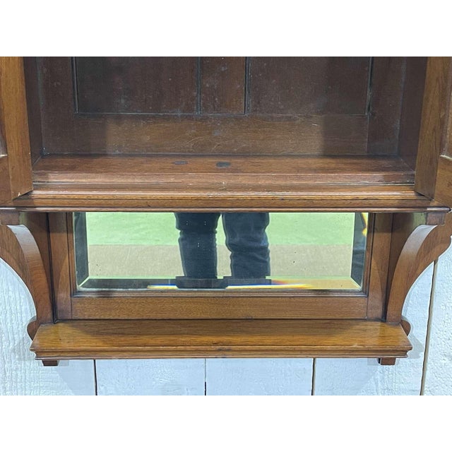 Wood Early 20th Century English Wall Shelf in Walnut For Sale - Image 7 of 14