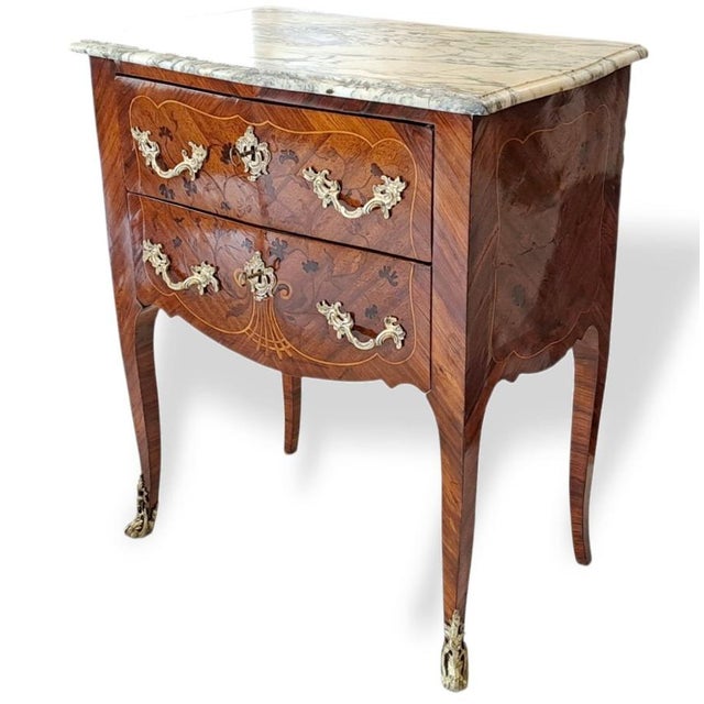 Small French Napoleon III Chest of Drawers For Sale - Image 9 of 9